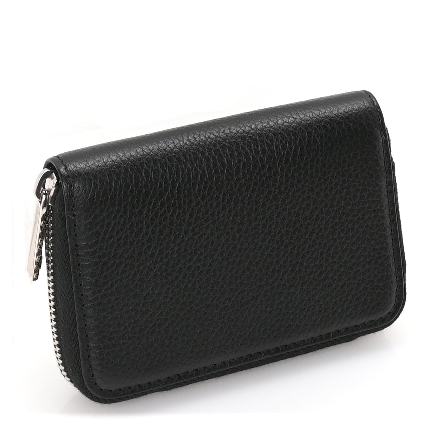 Caviar Classic Zipped Coin Purse  Black