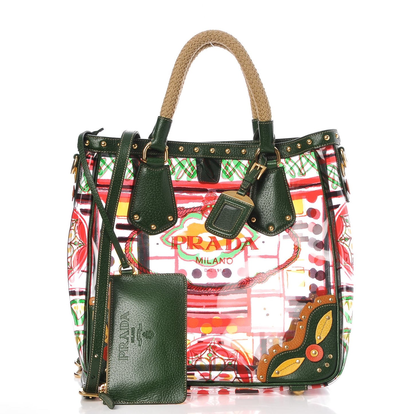 Plexiglass Printed Shopping Tote Larice