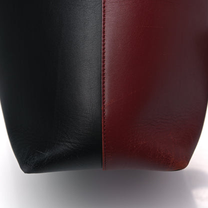 Celine Shiny Smooth Calfskin Small Twisted Cabas Dark Ruby Navy 19 of 23