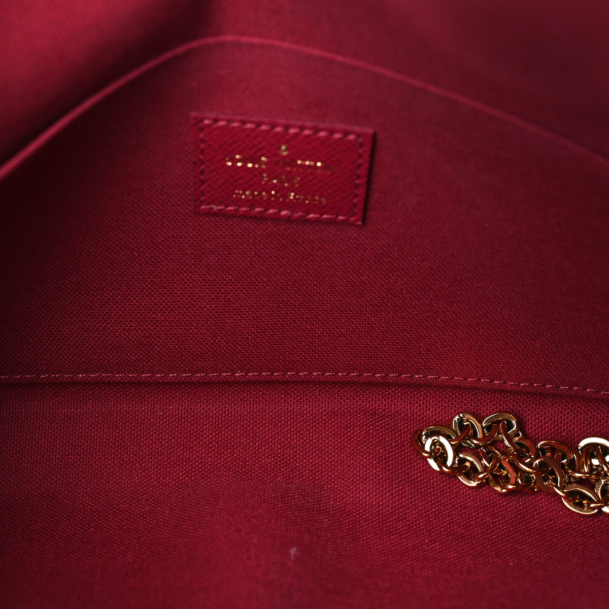 Louis Vuitton Monogram Pochette Felicie Chain Wallet Fuchsia 4 of 9