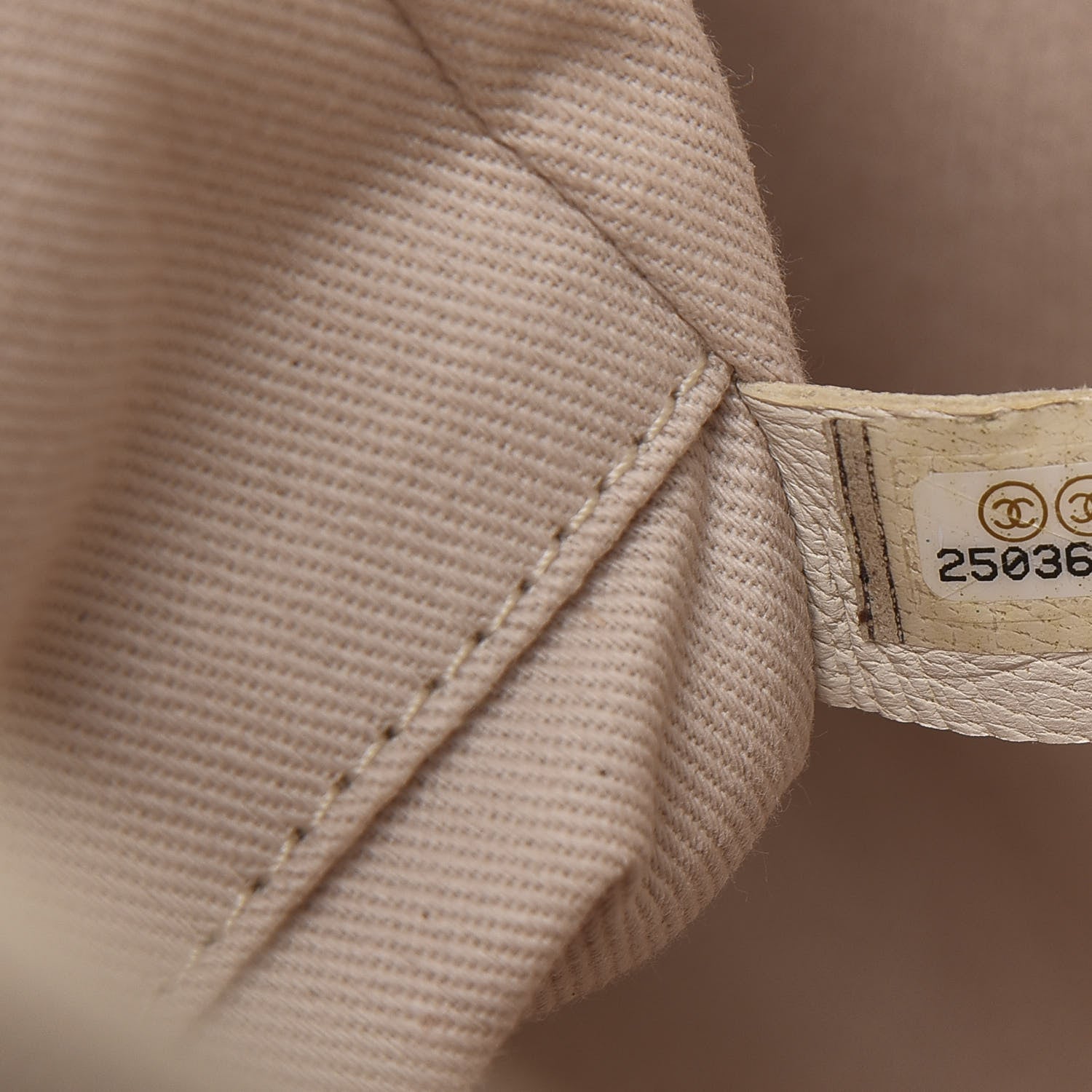 Chanel Canvas Small Deauville Tote Light Beige 7 of 10