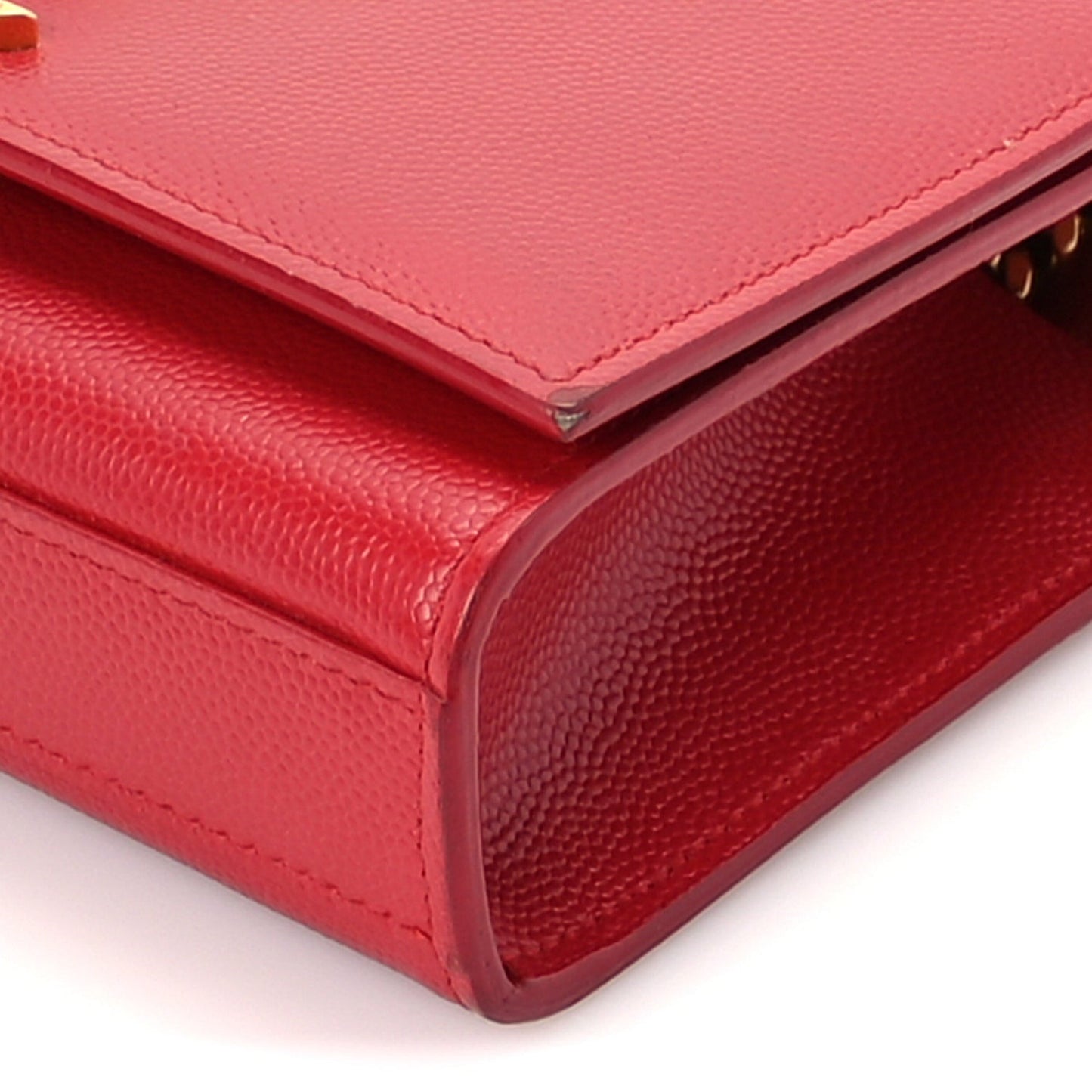 Grain De Poudre Small Monogram Kate Satchel  Red
