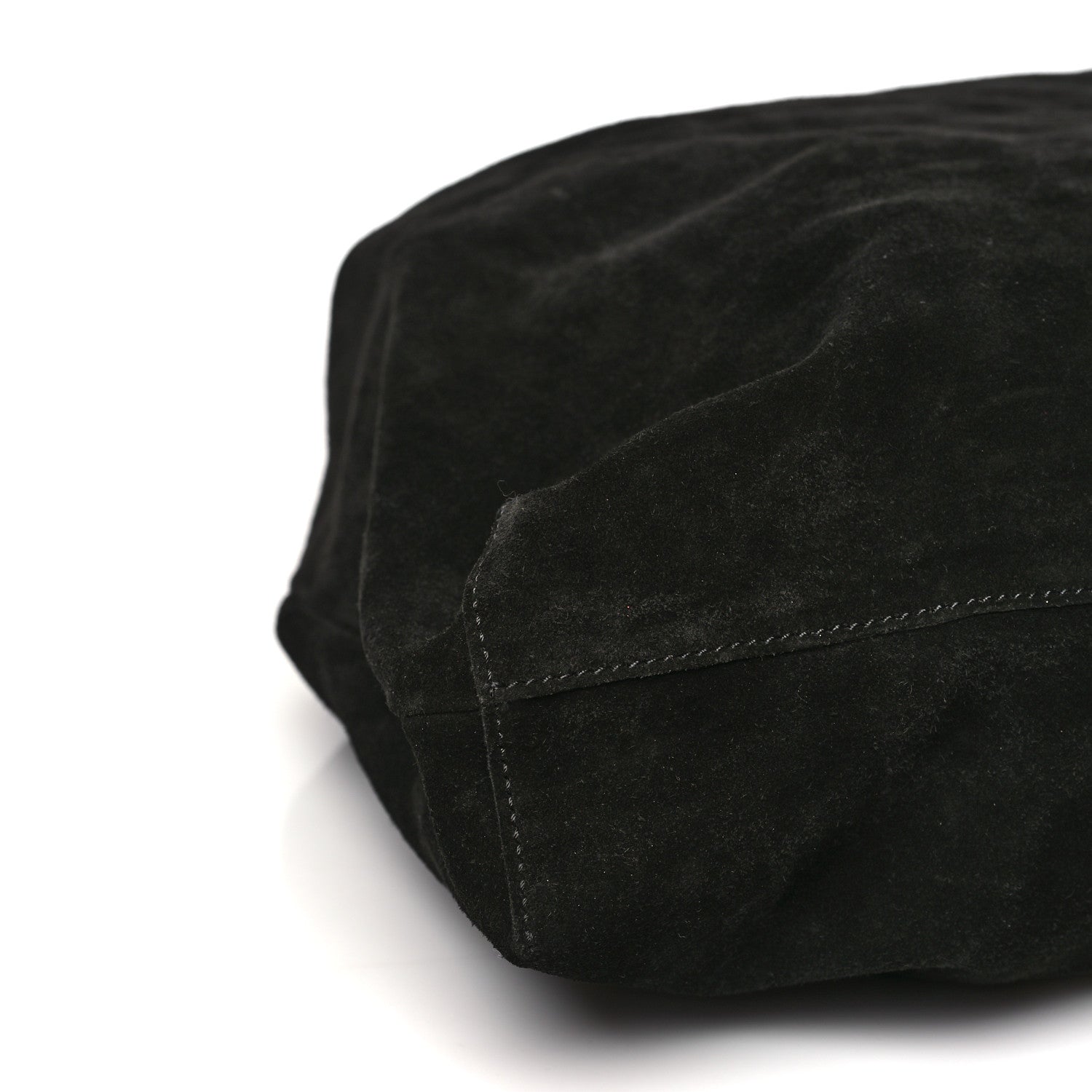 The Row Suede Bindle Bag Black 8 of 9