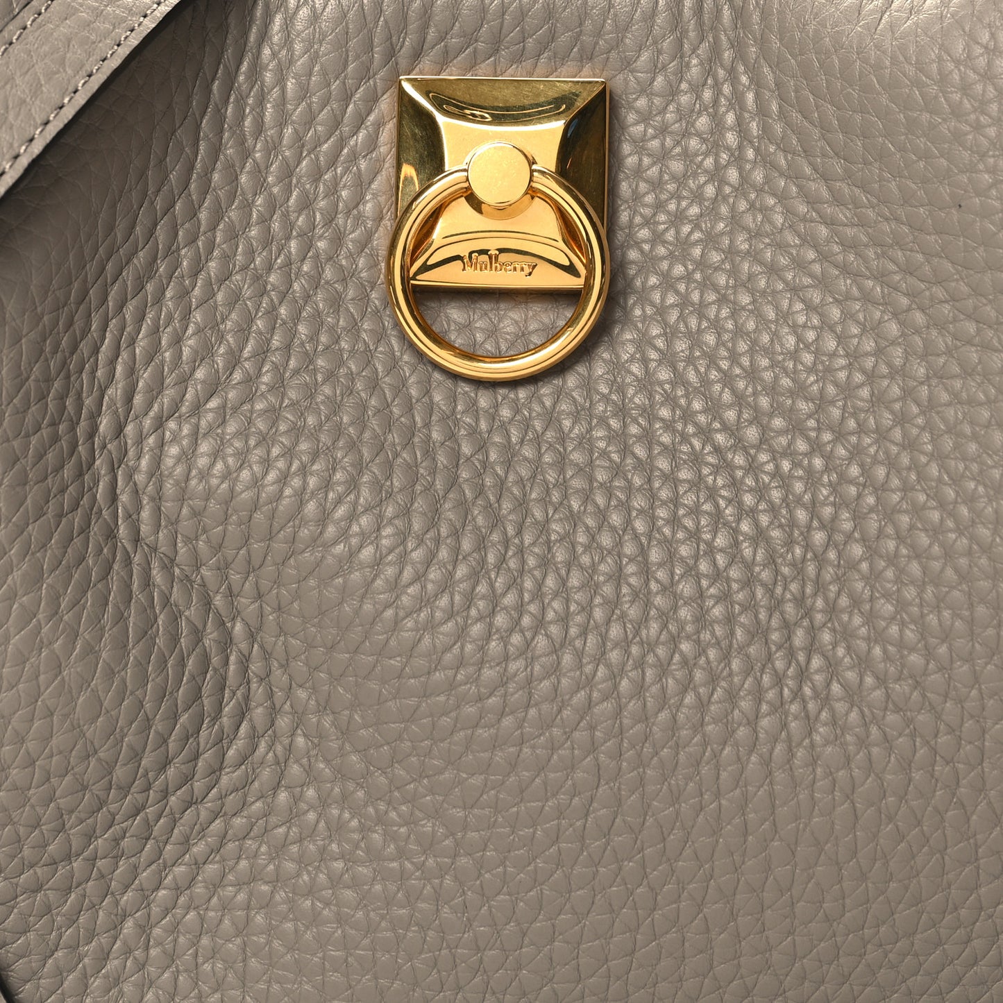 Heavy Grain Small Iris Tote Powder Grey Dark Clay