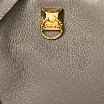 Mulberry Heavy Grain Small Iris Tote Powder Grey Dark Clay 7 of 10