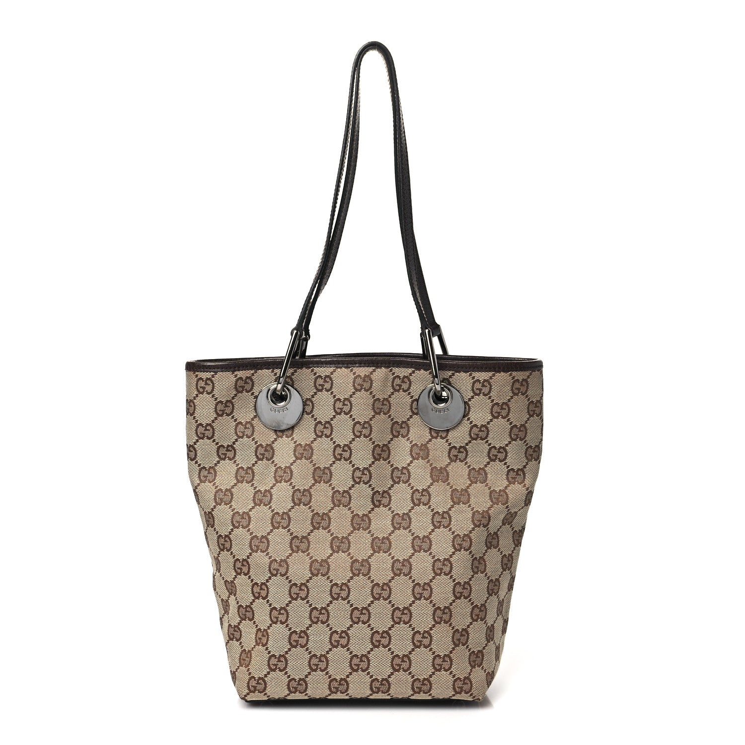 Gucci Monogram Small Eclipse Tote Brown 1 of 11