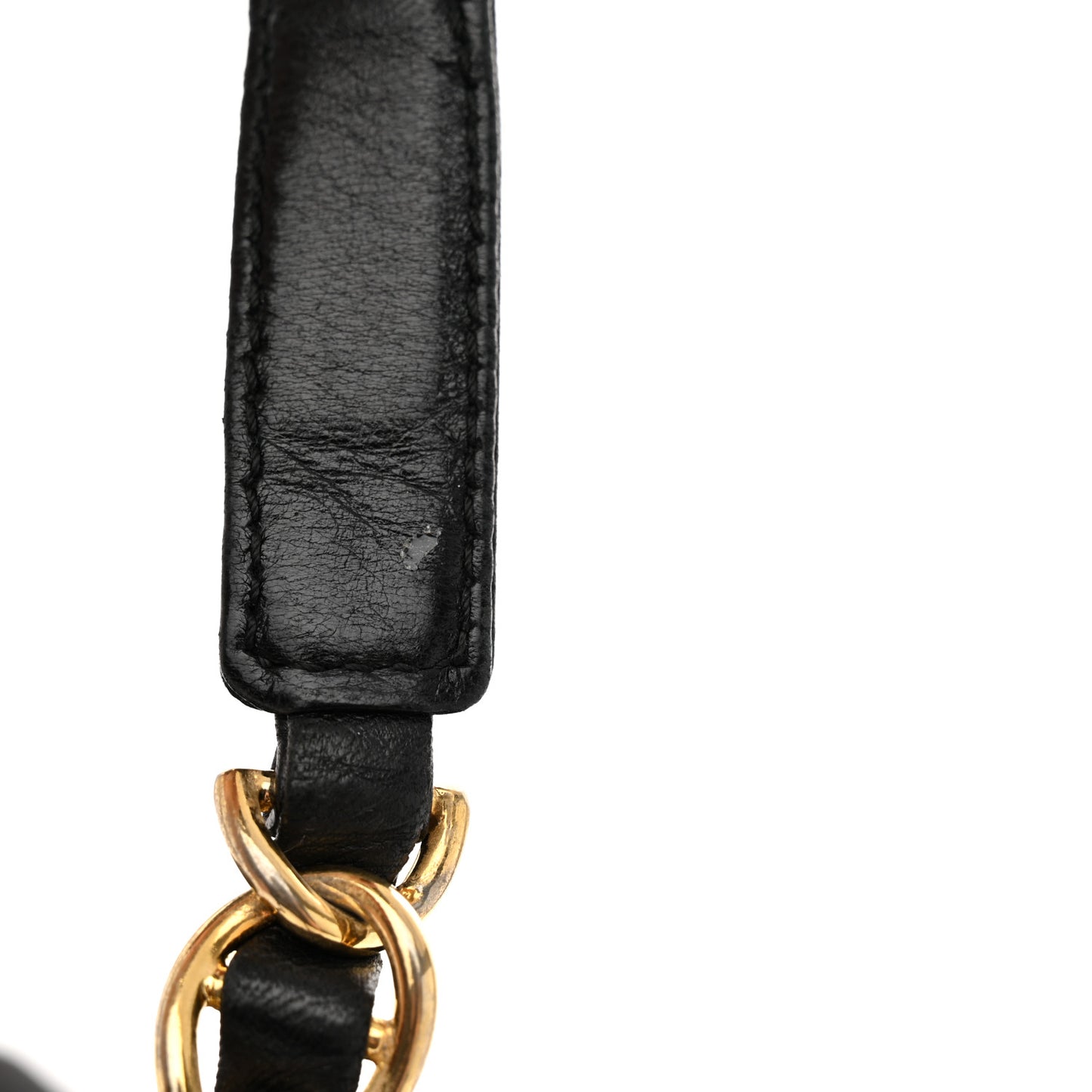 Tessuto Nylon Chain Shoulder Bag Black