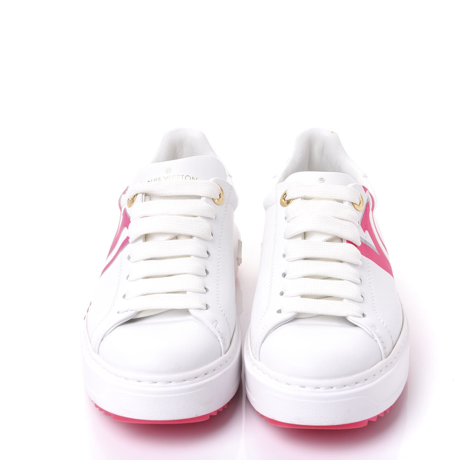 Louis Vuitton Monogram Time Out Sneakers 36 White Rose 3 of 8