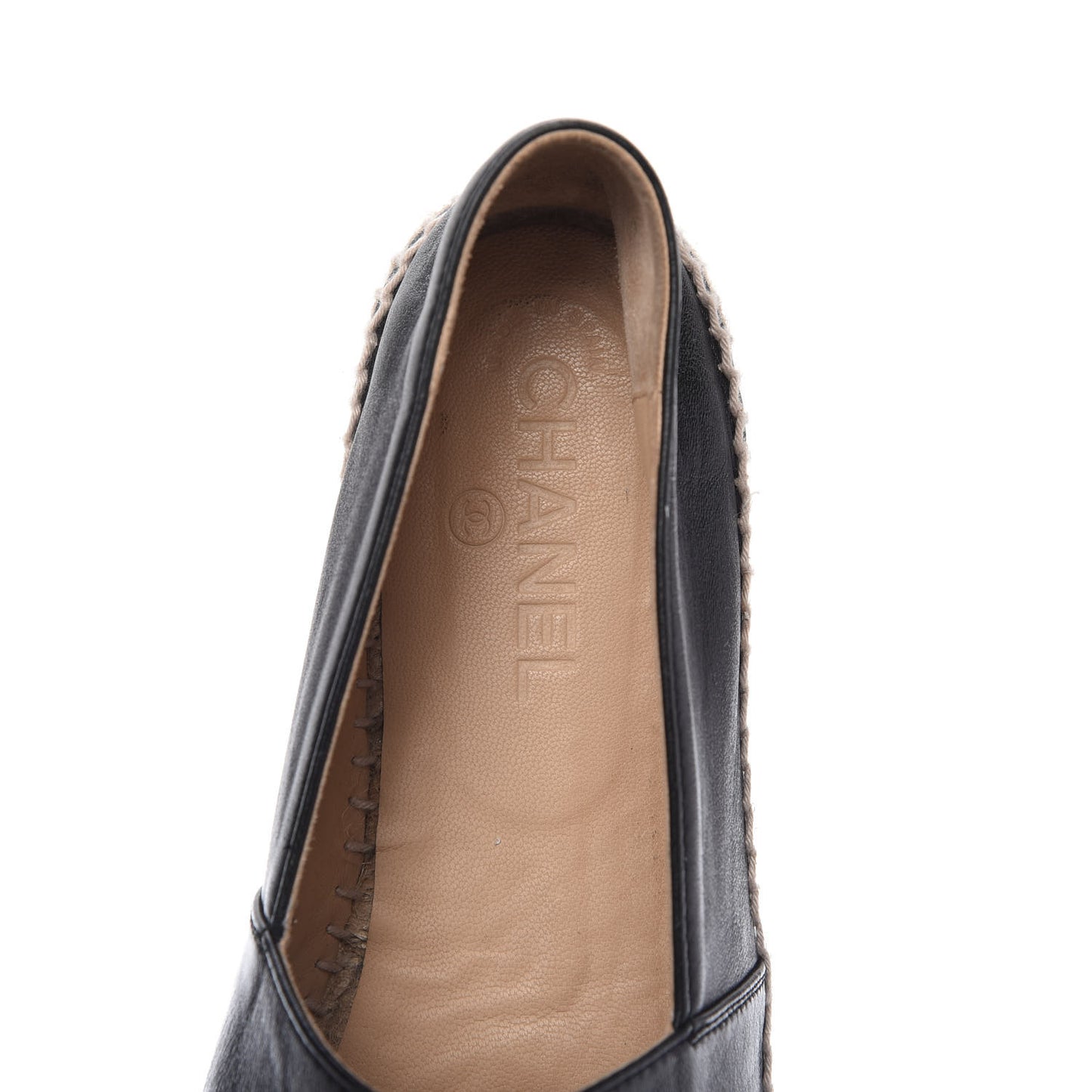 Lambskin CC Espadrilles 40 Black