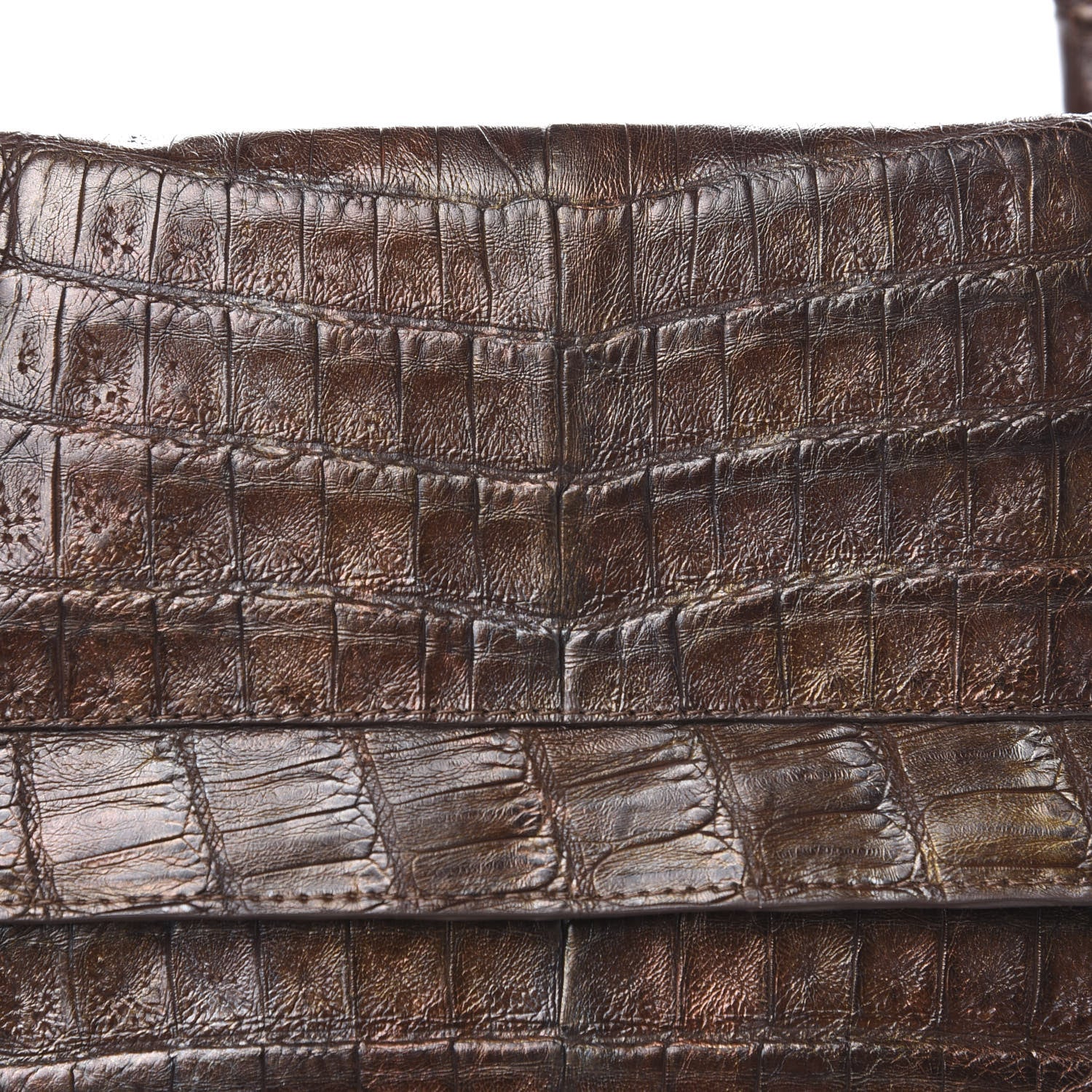 Nancy Gonzalez Crocodile Tote Brown 10 of 12