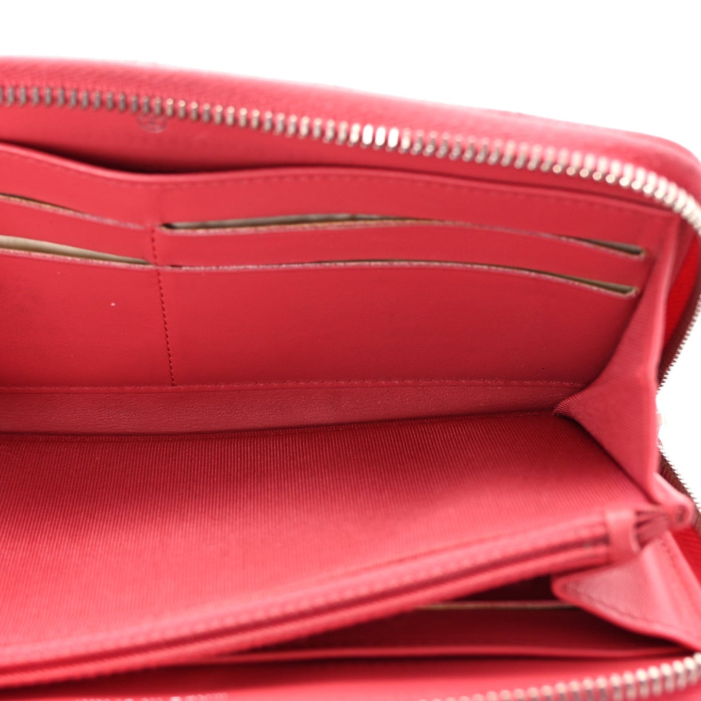 Caviar Quilted Large Gusset Zip Around Wallet Pink