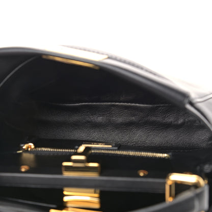 Fendi Nappa Mini Peekaboo Iconic Satchel Black 6 of 10