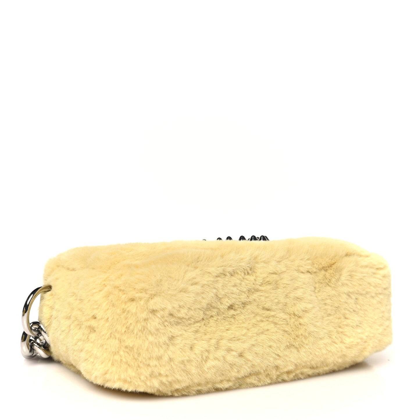 Faux Fur Plush Snapshot Camera Bag Chick Yellow