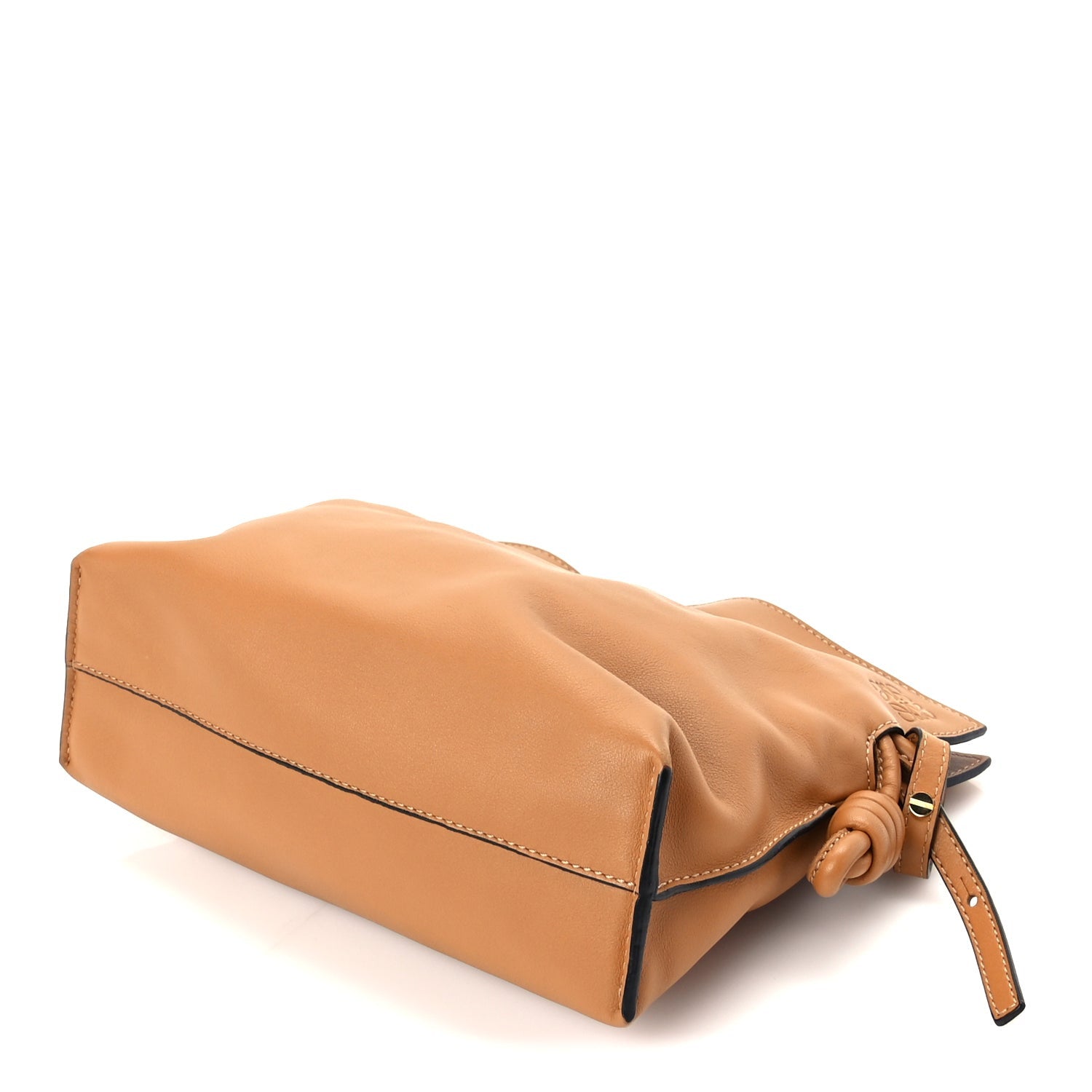 Loewe Calfskin Mini Flamenco Knot Clutch Warm Desert 8 of 8