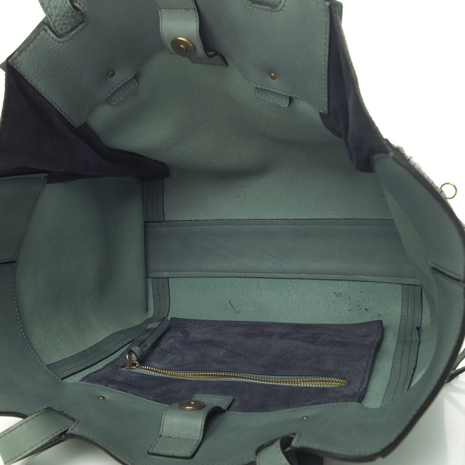 Chloe Smooth Calfskin Medium Milo Shopping Tote Cloudy Blue 4 of 4