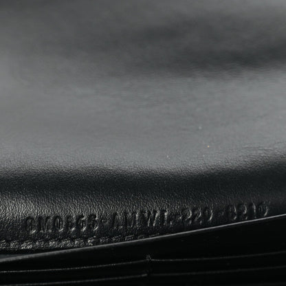 Fendi X MARC JACOBS Nappa Vitello King Logo Print Continental Wallet On Chain White Black 6 of 9