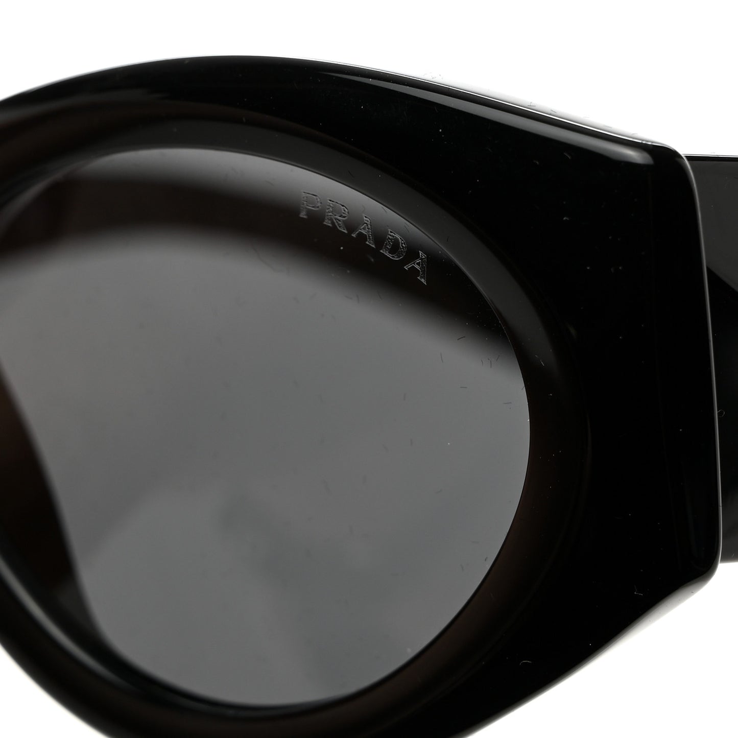 Acetate Oval Symbole Sunglasses SPR 20Z Black