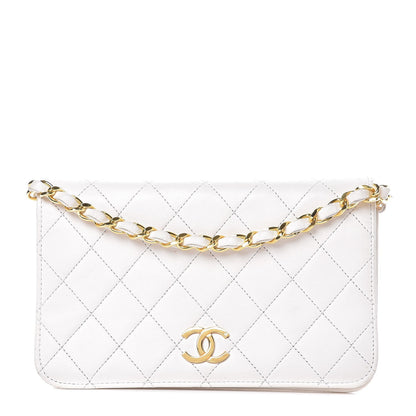 Chanel Lambskin Quilted Mini Flap White 1 of 8
