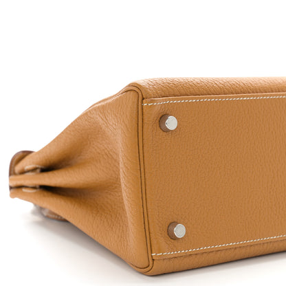 Hermes Chevre de Coromandel Kelly Retourne 32 Caramel 9 of 15
