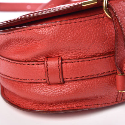 Chloe Calfskin Mini Marcie Round Crossbody Bag Red 5 of 9