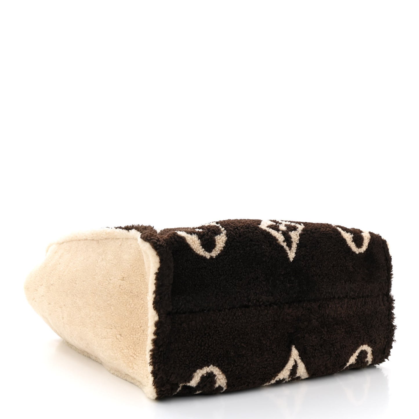 Shearling Monogram Giant Teddy Onthego GM Black White