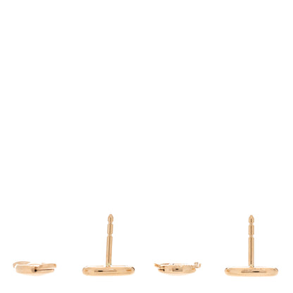 Hermes 18K Rose Gold TPM Farandole Stud Earrings 3 of 5