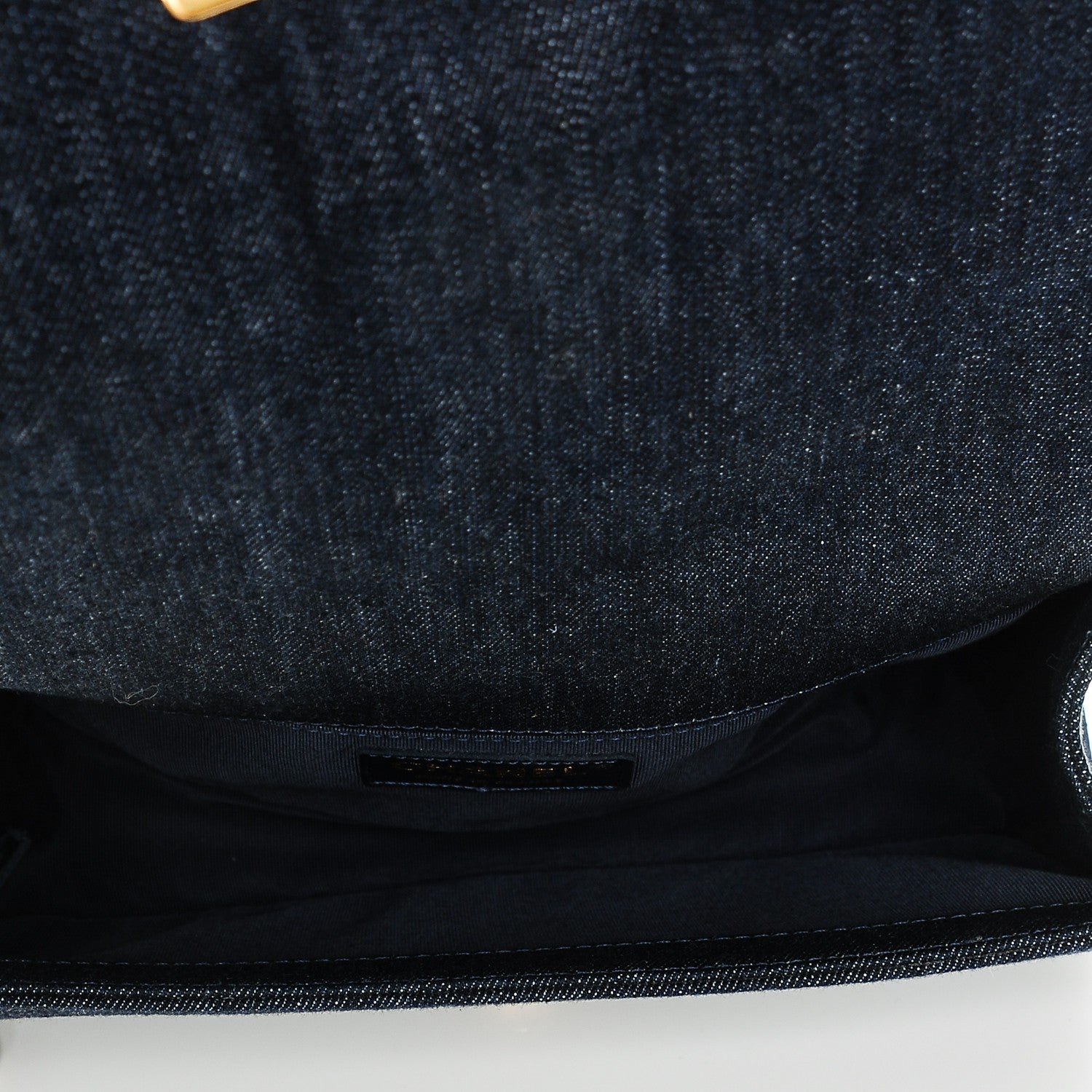 Chanel Tweed Denim Medium Boy Flap Navy Blue 5 of 7