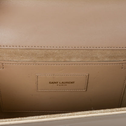 Saint Laurent Calfskin Classic Monogram Clutch Nude 7 of 7