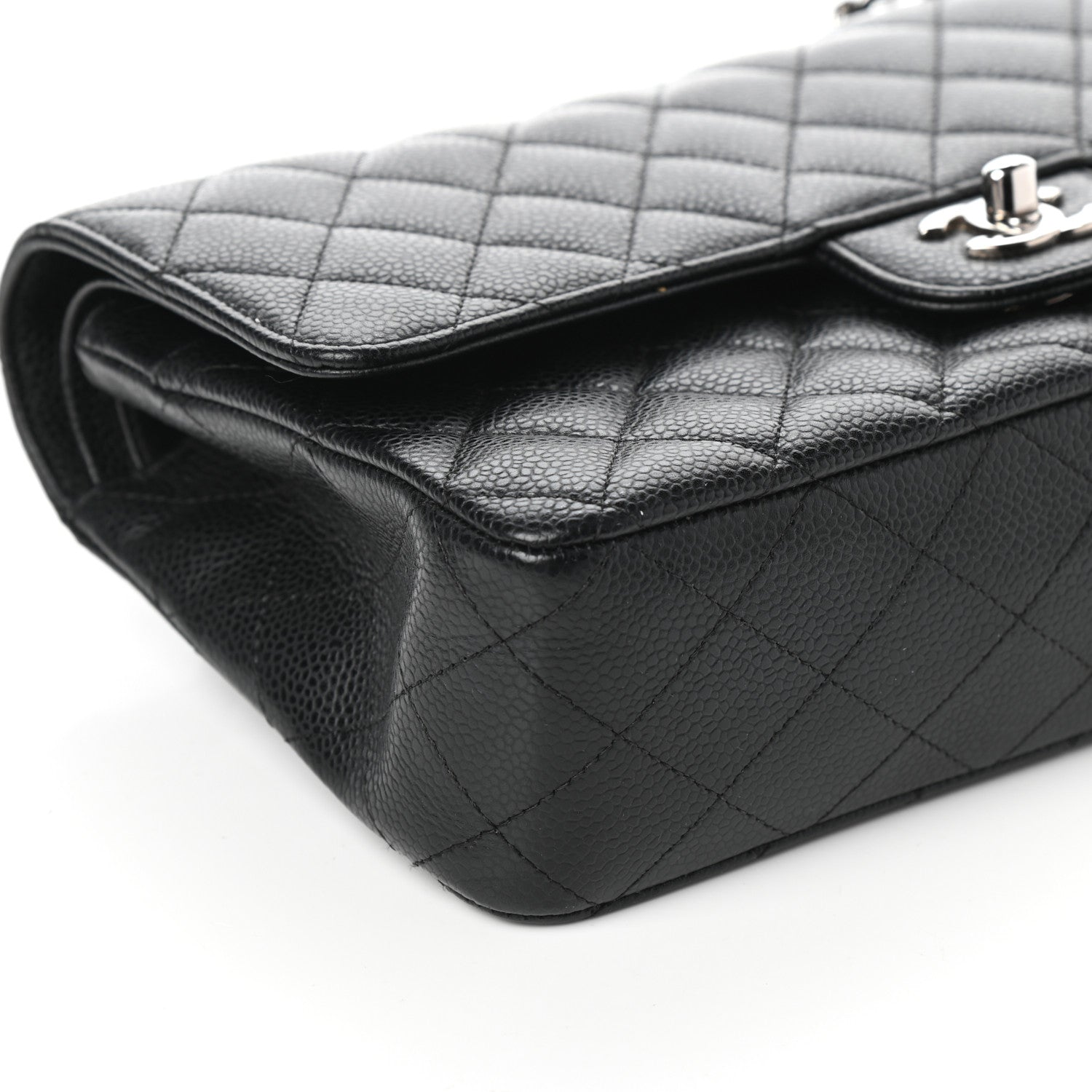 Chanel Caviar Quilted Medium Double Flap Black 9 of 10