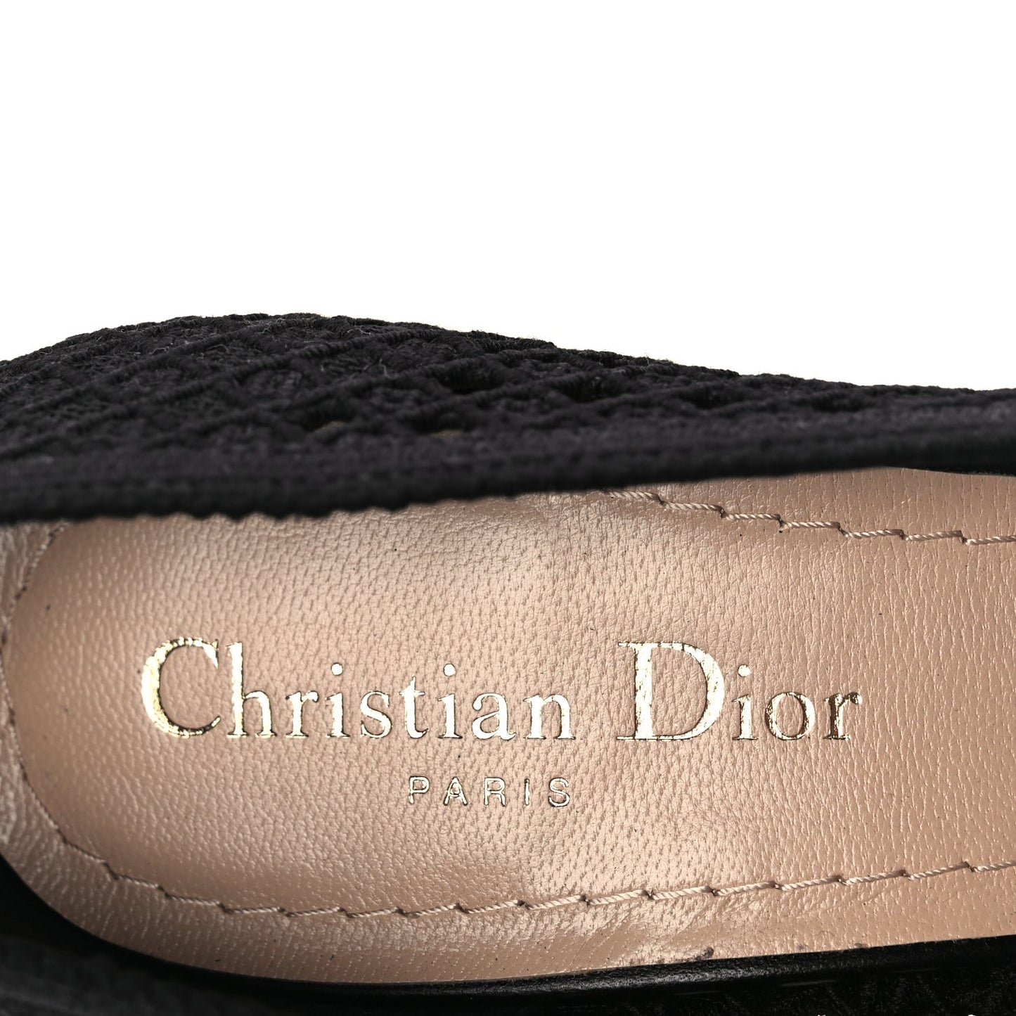 Mesh Cotton Cannage Dior Capture 100mm Pumps 39 Black