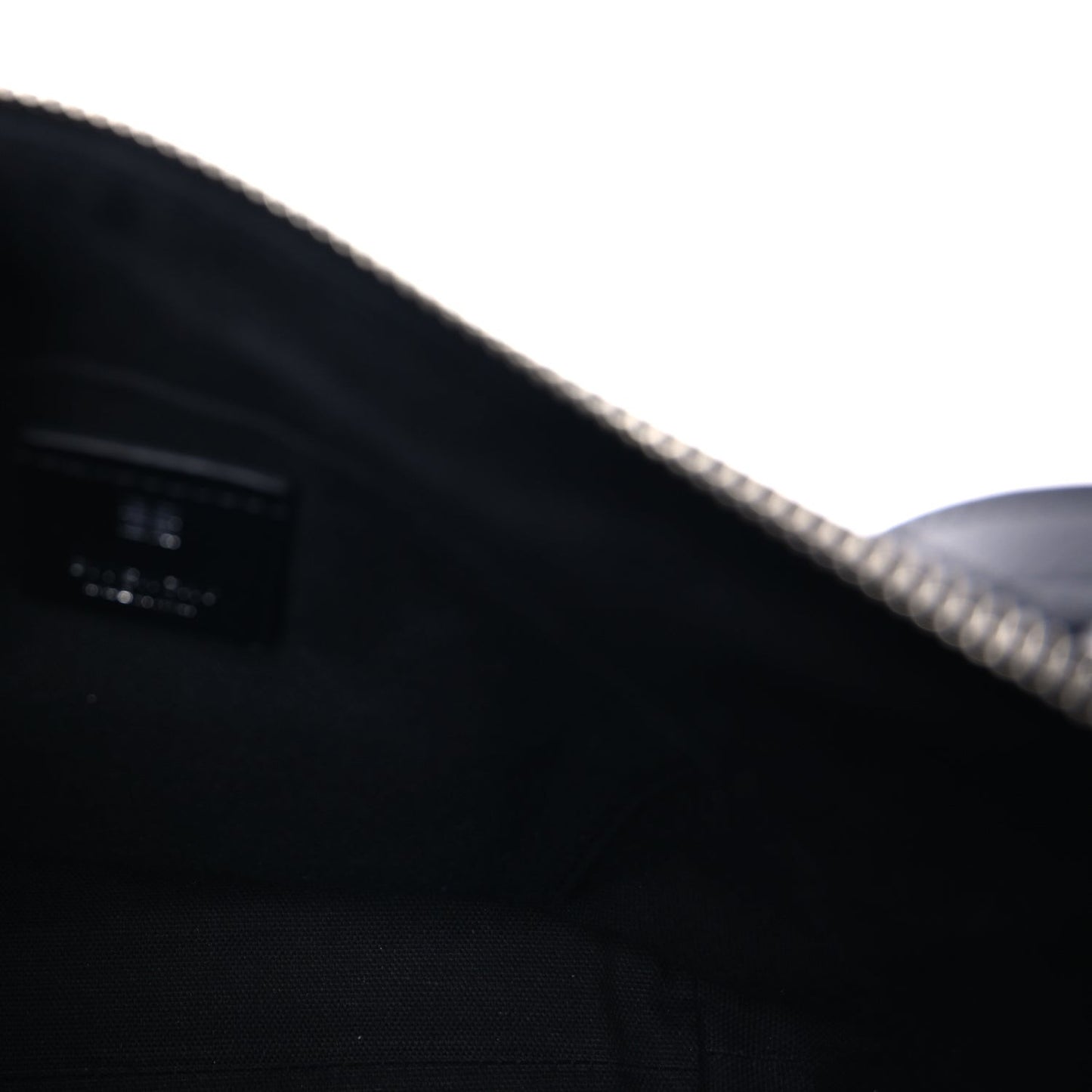Crinkled Calfskin Small Voyou Bag Black