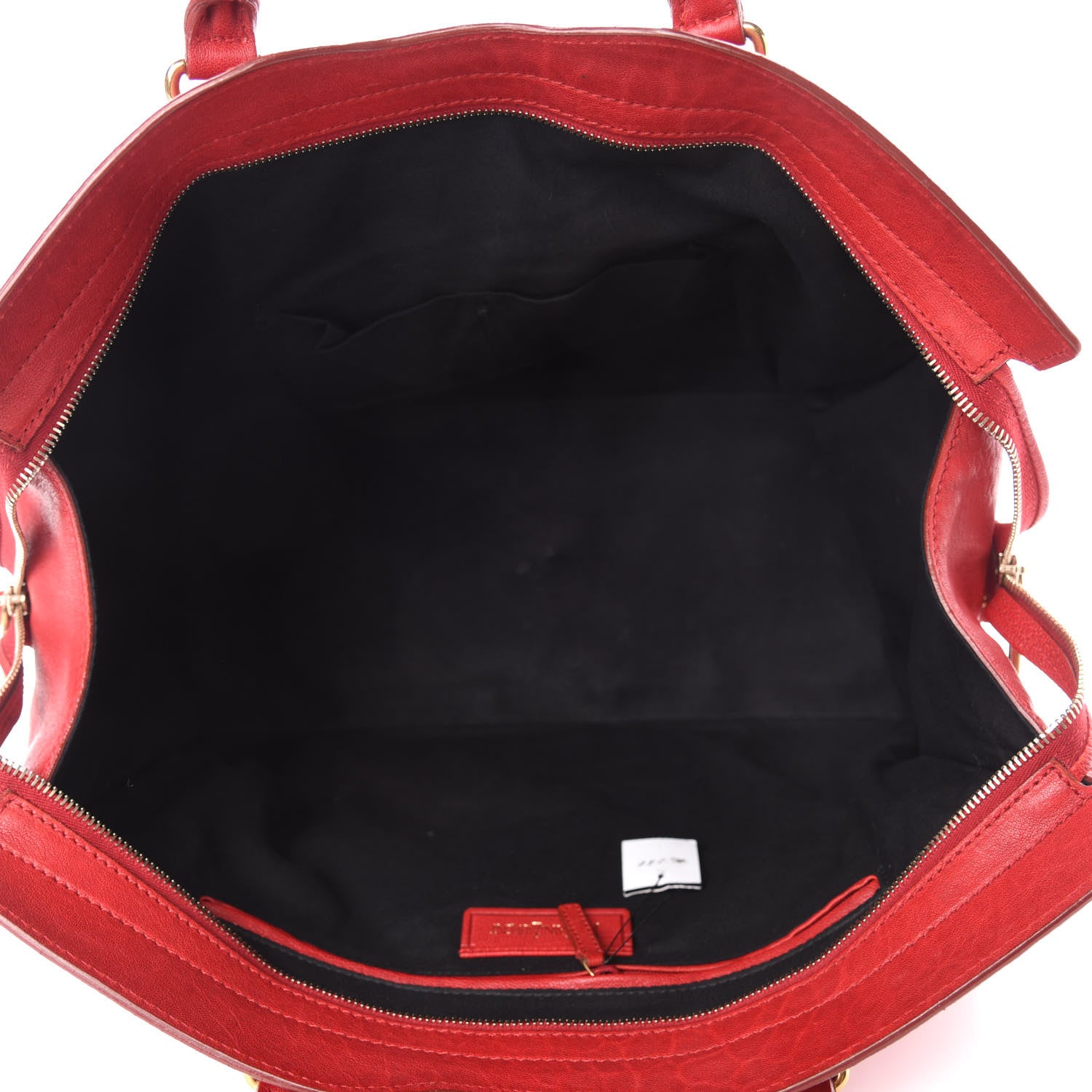 Saint Laurent Sheepskin Large Cabas ChYc Red 5 of 12