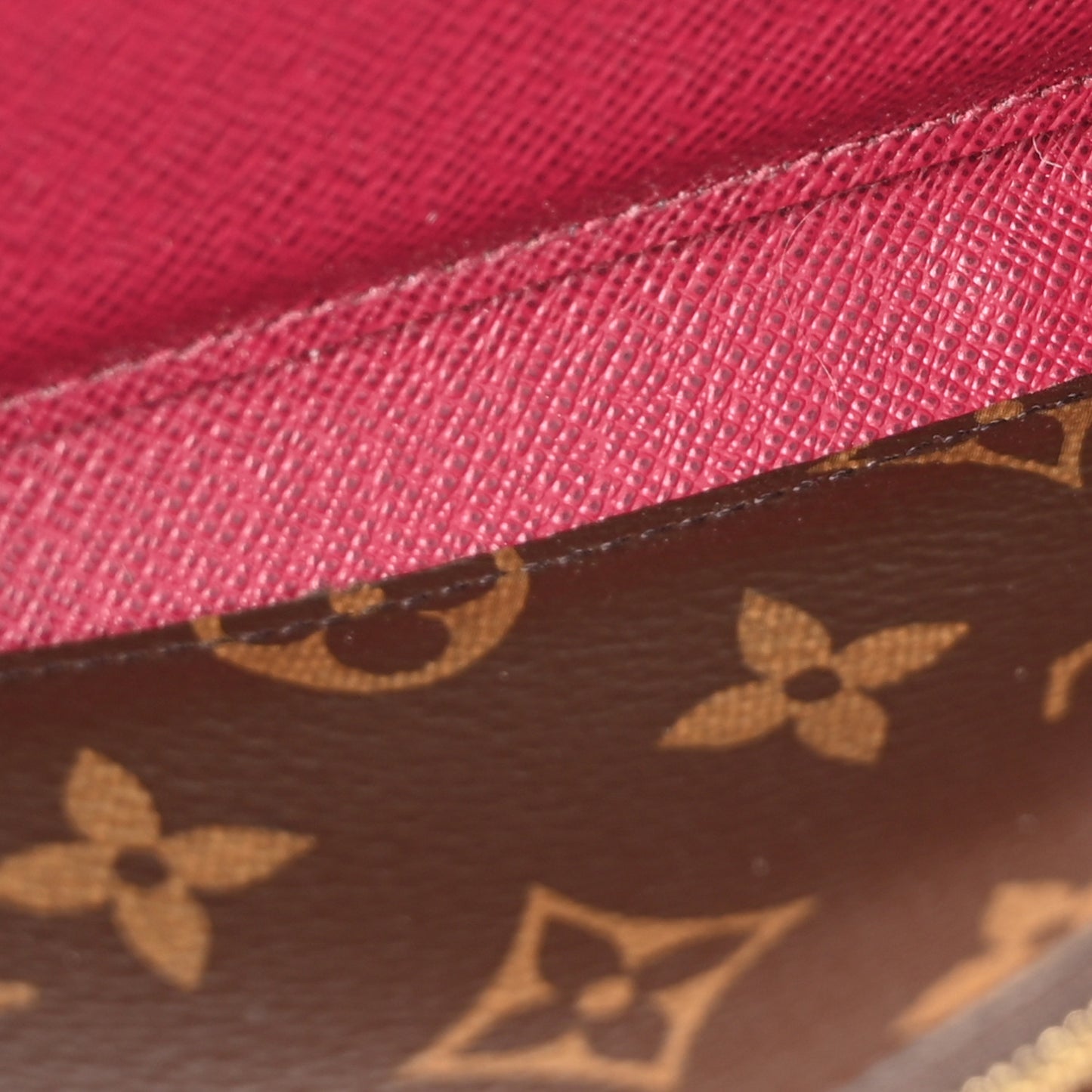 Monogram Clemence Wallet Fuchsia