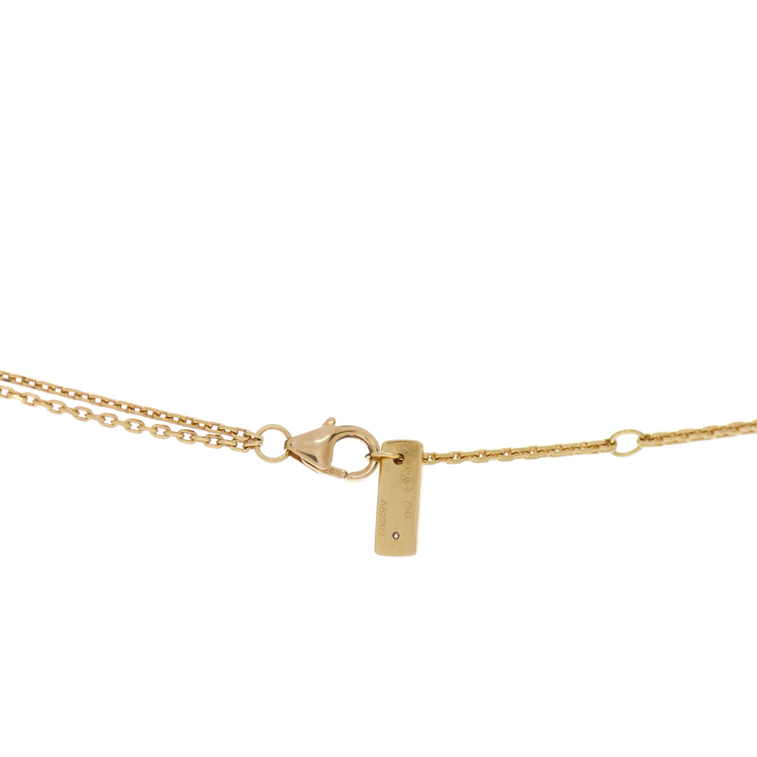 Messika 18K Yellow Gold Diamond Move Double Chain Pave Necklace 4 of 4