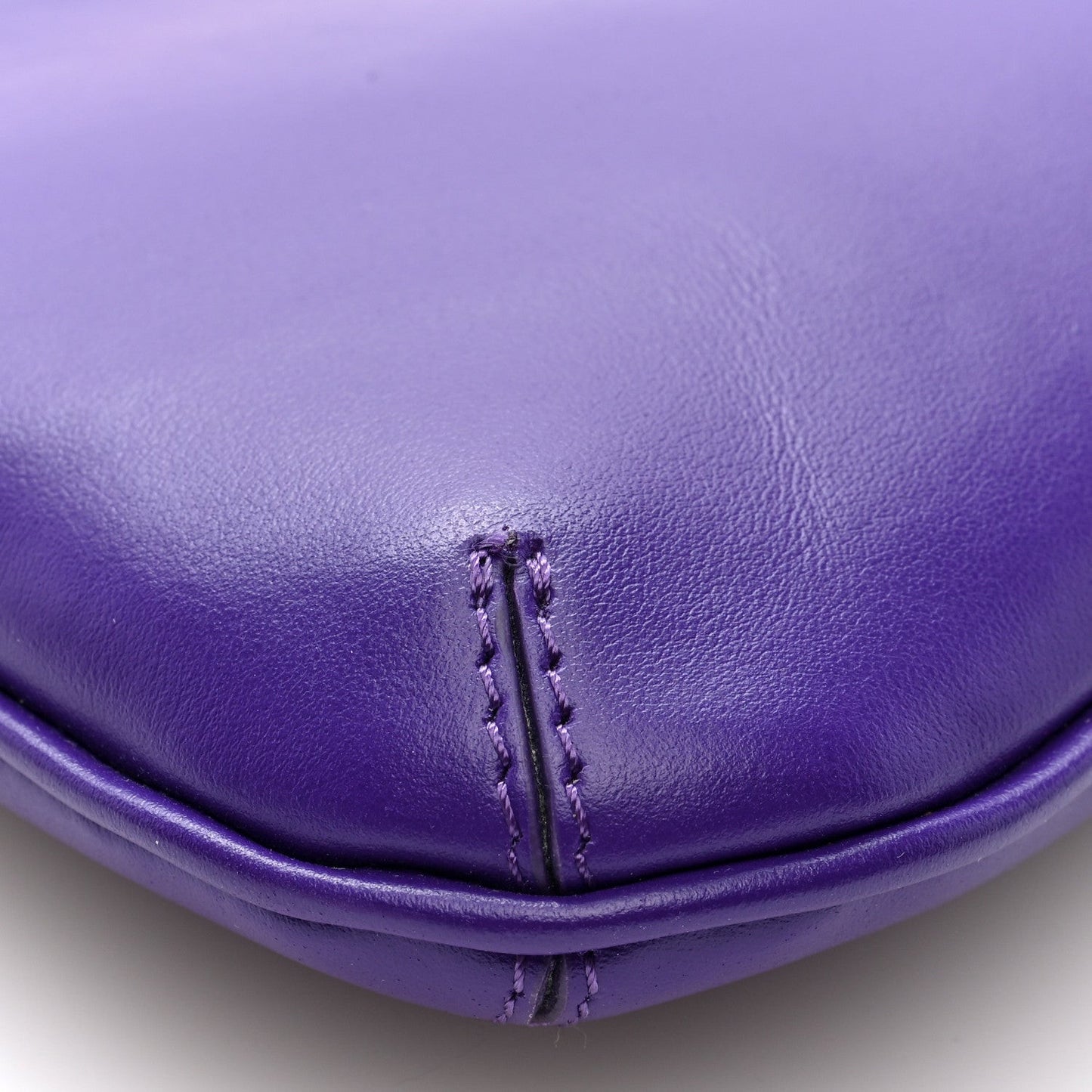 Smooth Calfskin Le Bisou Mousqueton Purple
