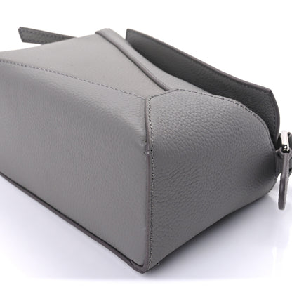Loewe Soft Grained Calfskin Mini Puzzle Edge Bag Pearl Grey 8 of 8