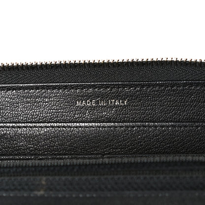 Chanel Patent Quilted Large Gusset Zip Around Wallet Black 7 of 11