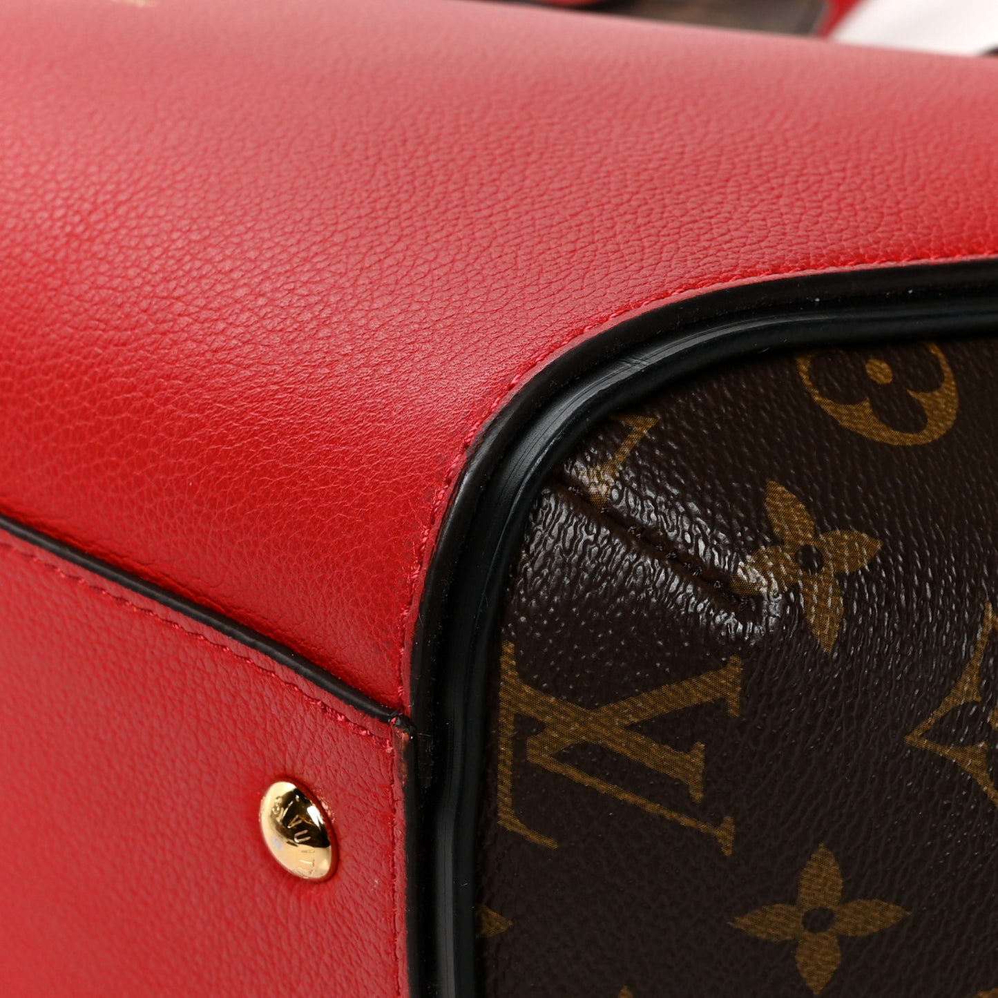 Calfskin Monogram Kimono Tote Cherry