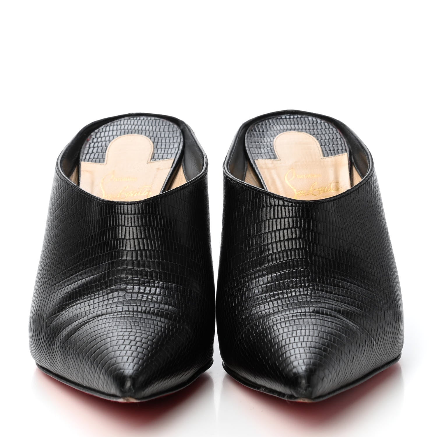 Christian Louboutin Calfskin Zarli Quart 80 Mules 36 Black 2 of 4