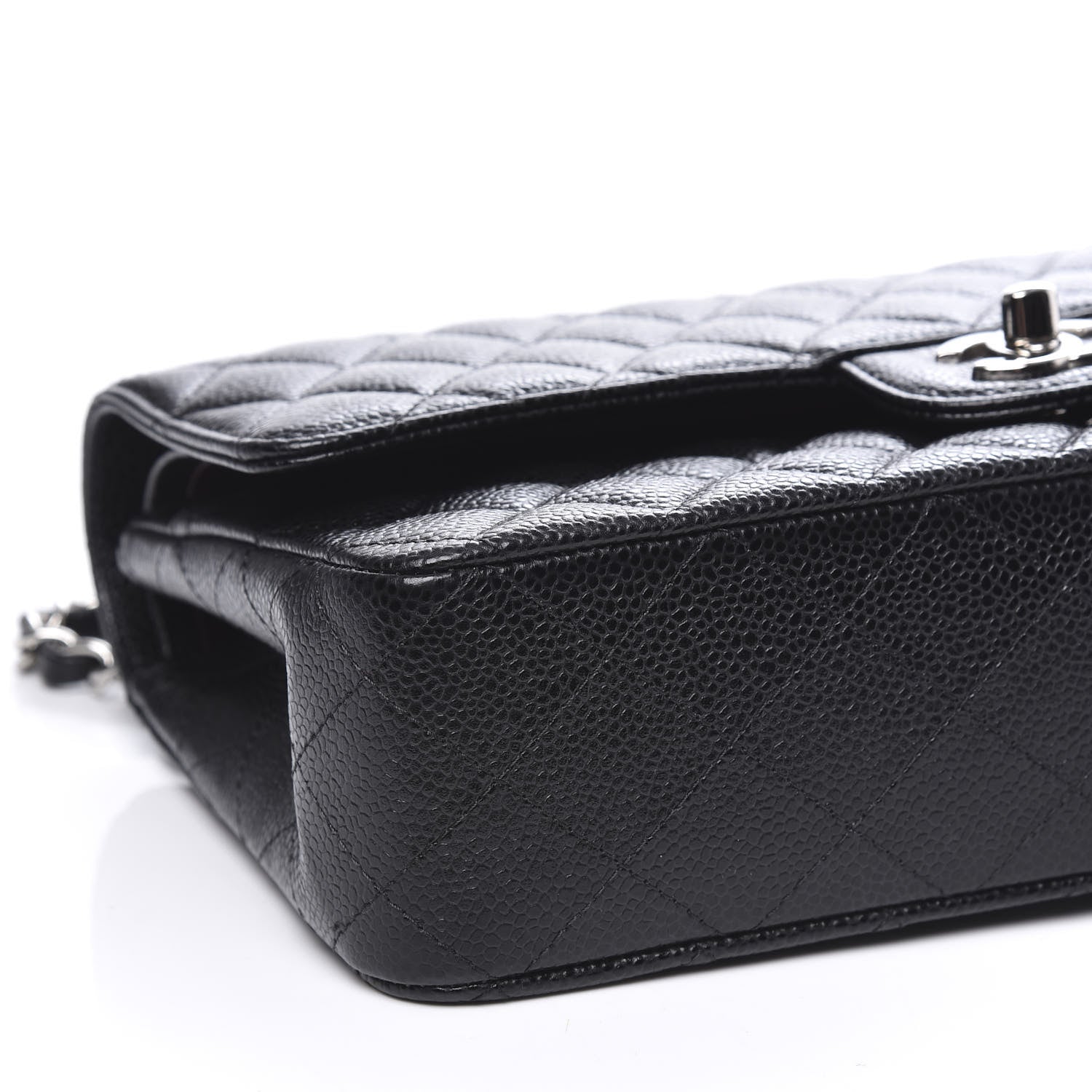 Chanel Caviar Quilted Medium Double Flap Black 7 of 10