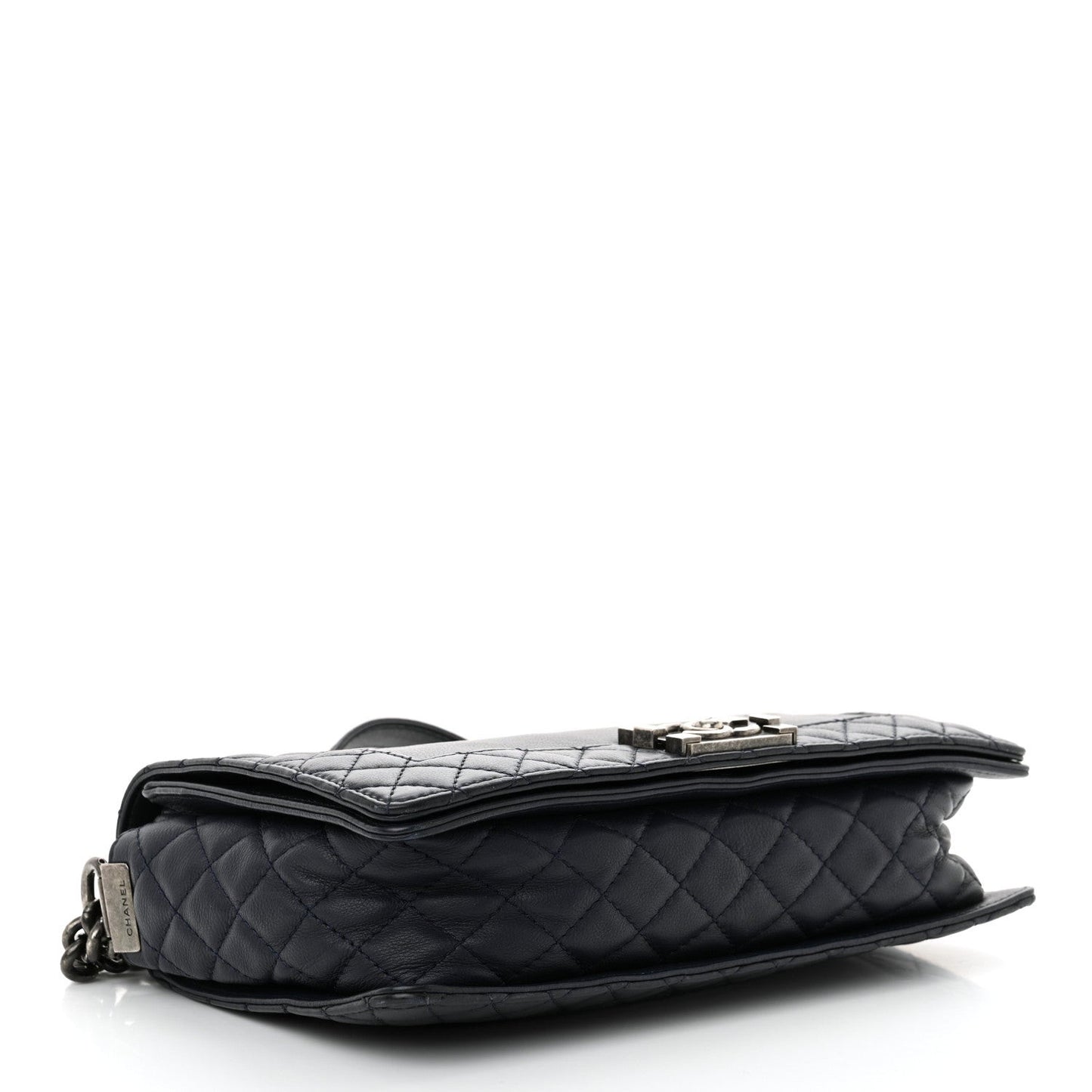 Calfskin New Medium Boy Reverso Flap Navy