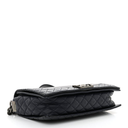 Chanel Calfskin New Medium Boy Reverso Flap Navy 4 of 7