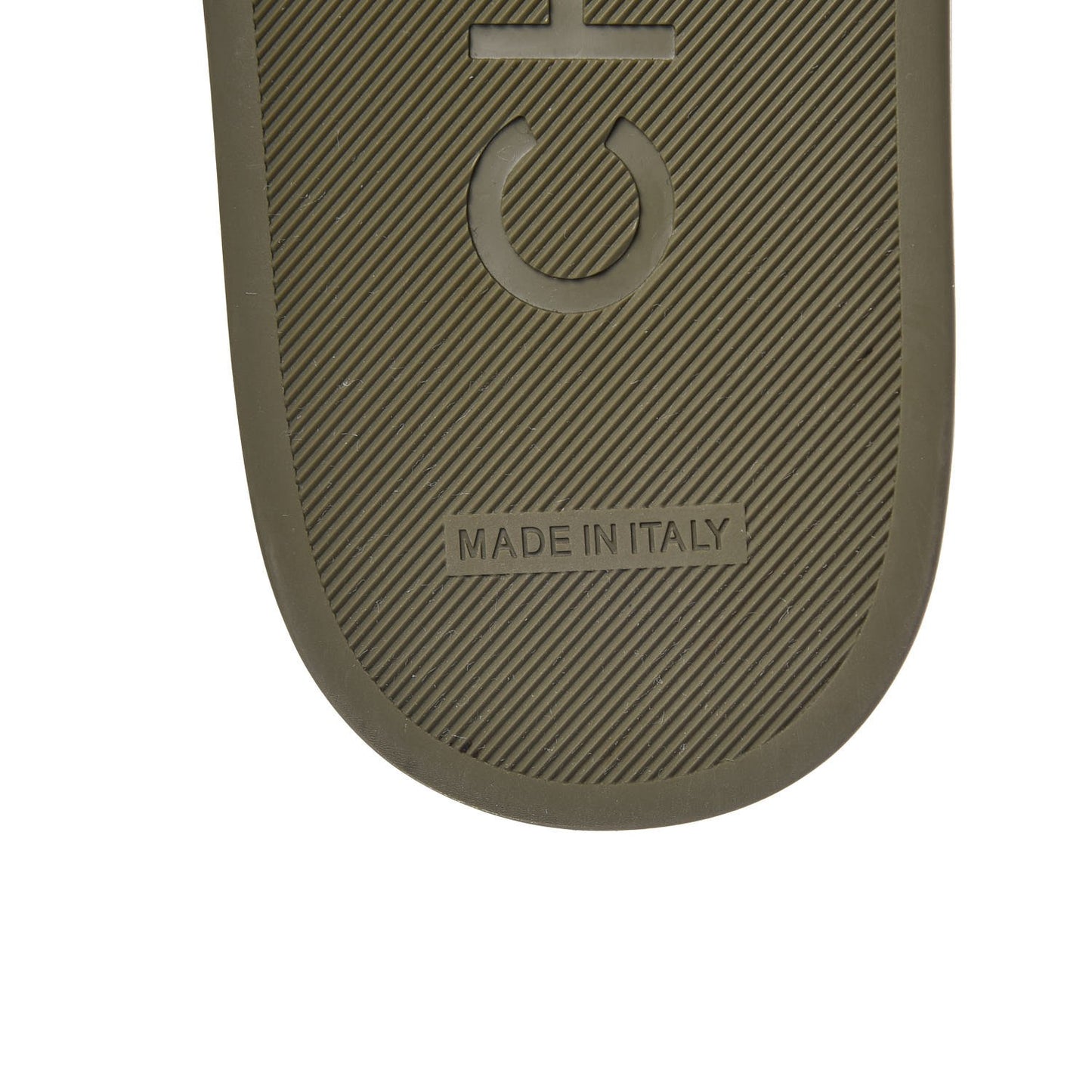 Canvas Chain Flat Sandals 37 Khaki