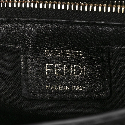 Fendi Nappa FF 1974 Embossed Baguette Black 5 of 7