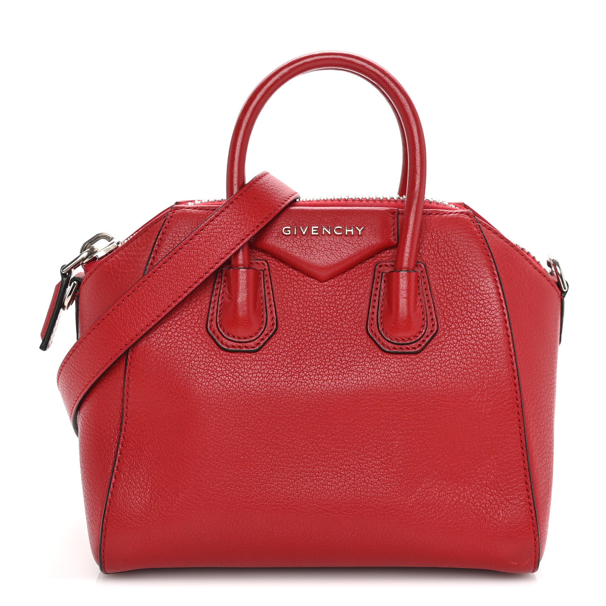 Givenchy Sugar Goatskin Mini Antigona Dark Red 1 of 8
