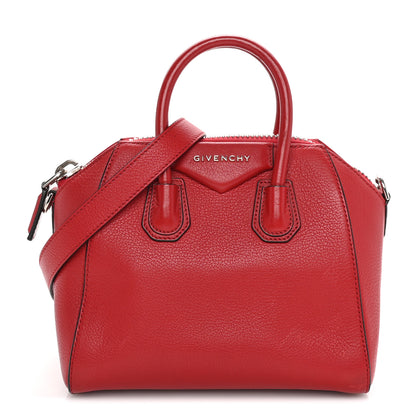 Givenchy Sugar Goatskin Mini Antigona Dark Red 1 of 8