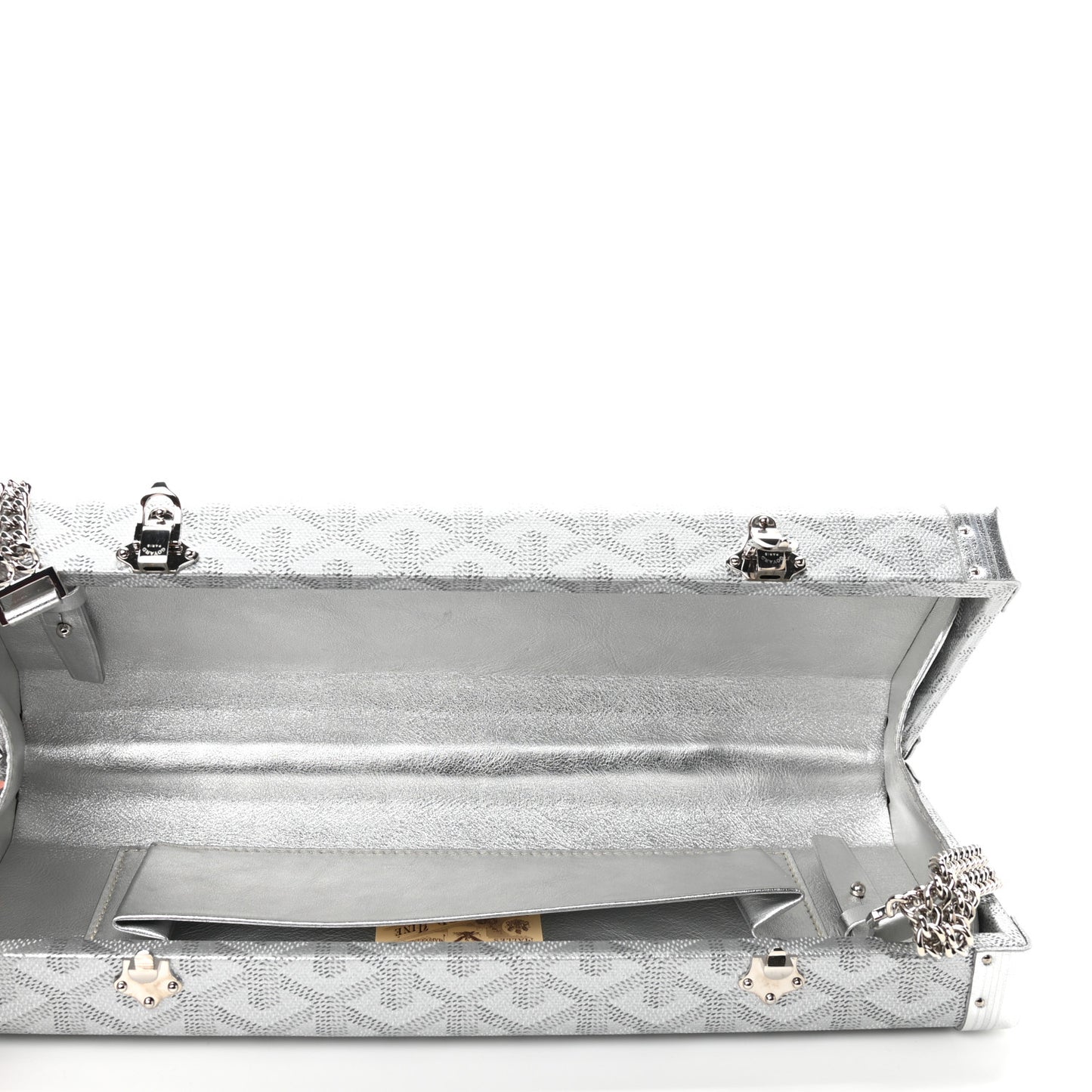 Goyardine Saint Honore Clutch Silver