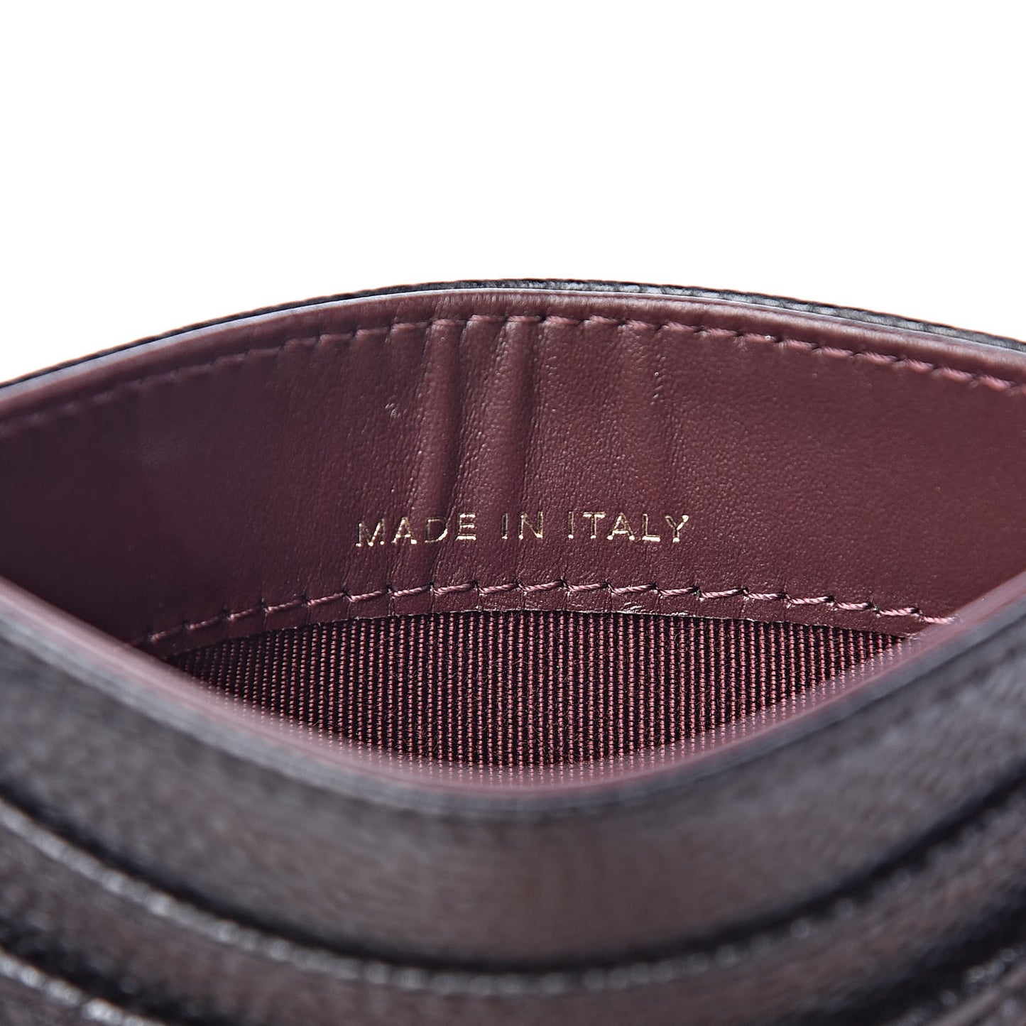 Caviar Quilted Card Holder Black