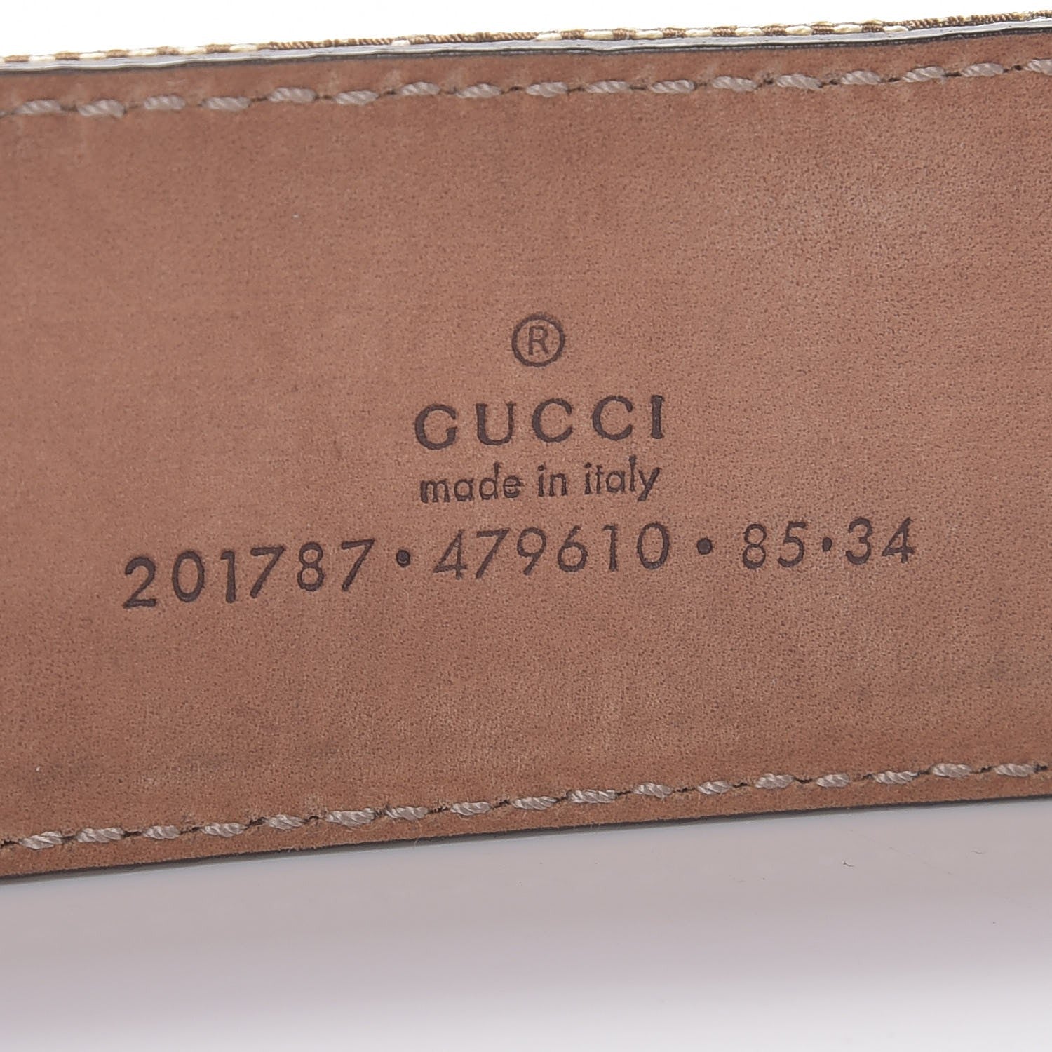 Gucci Monogram Belt 85 34 Black 4 of 8
