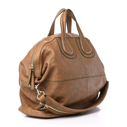 Givenchy Wrinkled Lambskin Large Nightingale Tan 2 of 4
